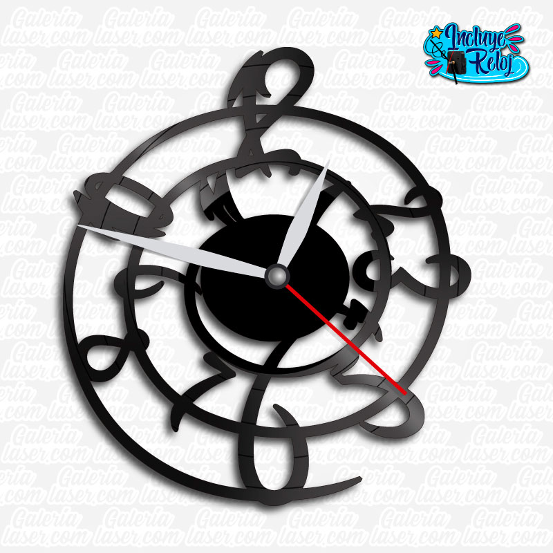 Reloj Vinilo Espiral