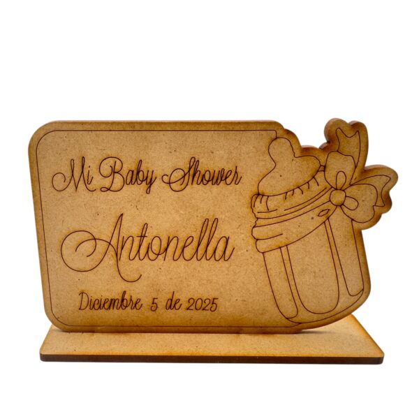 Recordatorio Baby Shower Tetero con Tablero - Imagen 2