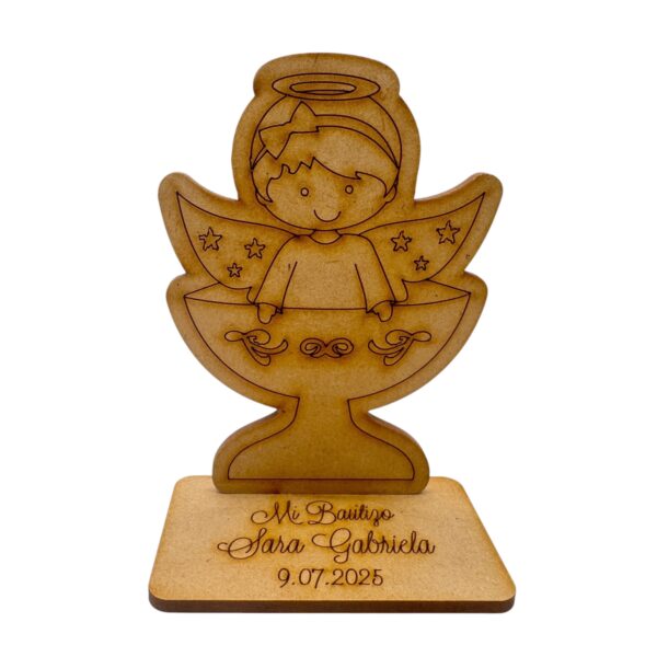 Recordatorio Bautizo Ángel Niña 3 - Imagen 2