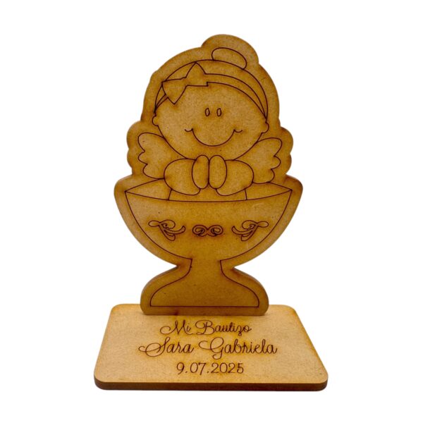 Recordatorio Bautizo Ángel Niña 4 - Imagen 2