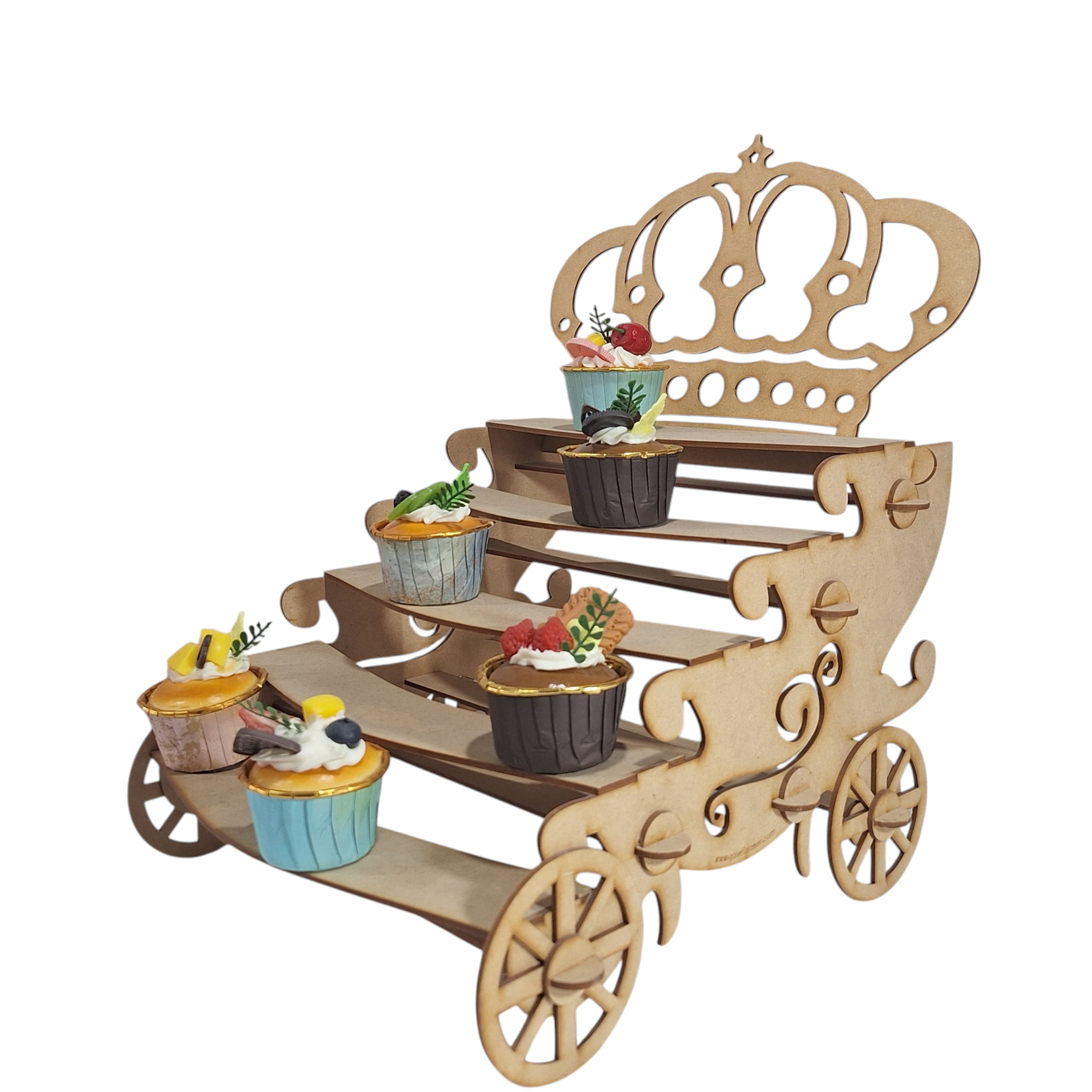 Porta Cup Cake Carruaje - Imagen 4