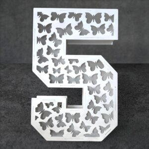 Número 5 Mariposas