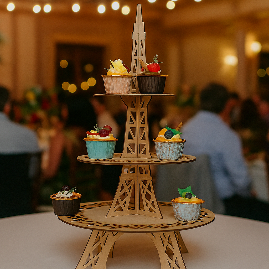Porta Cup Cake Torre Eiffel - Imagen 2