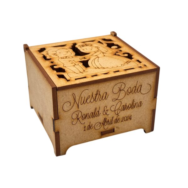 Caja Boda Mirándose - Imagen 3