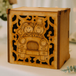 Caja Boda Novios En Carro 1