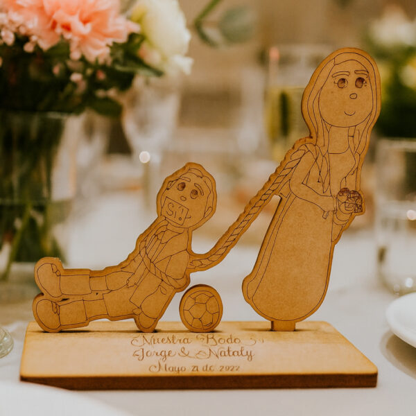 Recordatorio Boda Novia Amarra Novio