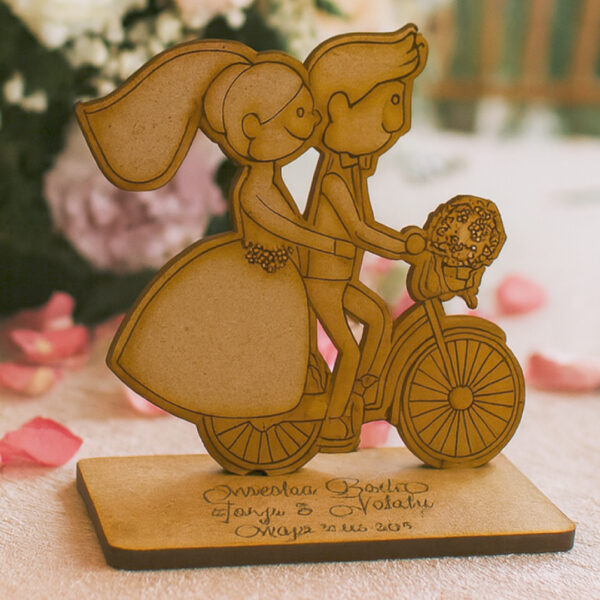Recordatorio Boda Novios En Bicicleta