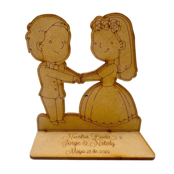 Recordatorio Boda Novios Mirandose - Imagen 2