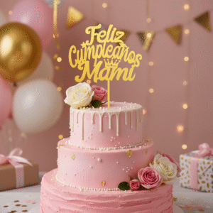 Topper Feliz Cumpleaños Mami