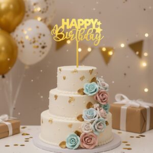 Topper Happy Birthday Estrellas