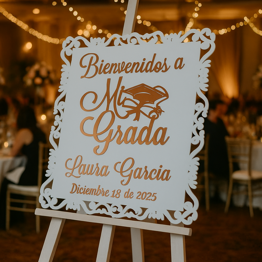 Retablo Bienvenidos Mi Grado Personalizado