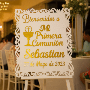 Retablo Bienvenidos Mi Primera Comunión