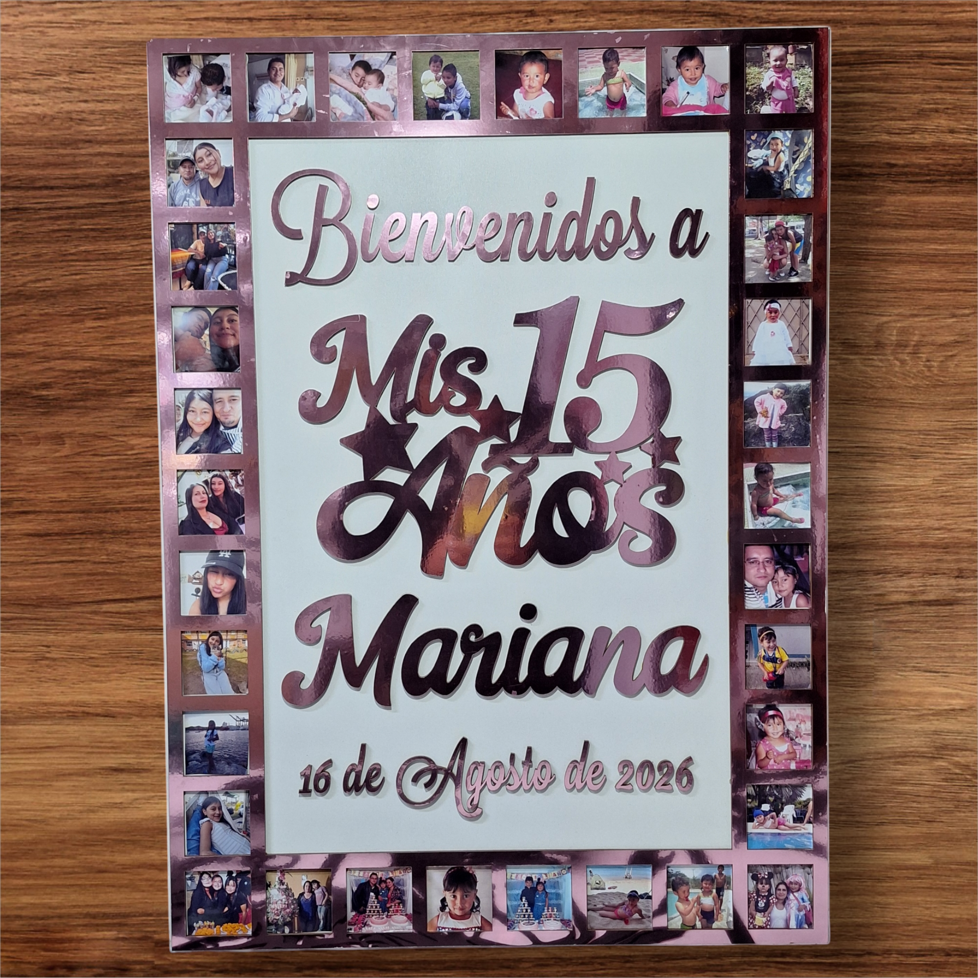 Retablo Bienvenidos Mis 15 Carrusel de Fotos - Imagen 2