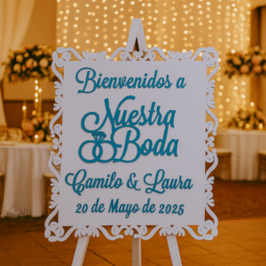 Retablo Bienvenidos Nuestra Boda